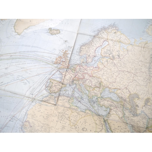 5256 - Hermann Berghaus: 'Chart of the world on Mercator's Projection Constructed by Hermann Berghaus and F... 