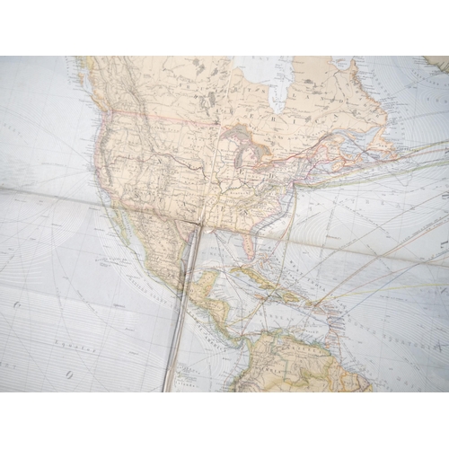 5256 - Hermann Berghaus: 'Chart of the world on Mercator's Projection Constructed by Hermann Berghaus and F... 