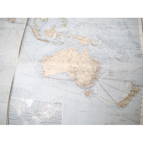 5256 - Hermann Berghaus: 'Chart of the world on Mercator's Projection Constructed by Hermann Berghaus and F... 
