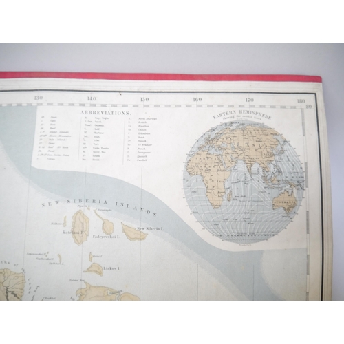 5256 - Hermann Berghaus: 'Chart of the world on Mercator's Projection Constructed by Hermann Berghaus and F... 