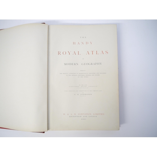 5261 - A.K. & G.H. Johnston: 'The Handy Royal Atlas of Modern Geography', Edinburgh & London, W. & A.K. Joh... 