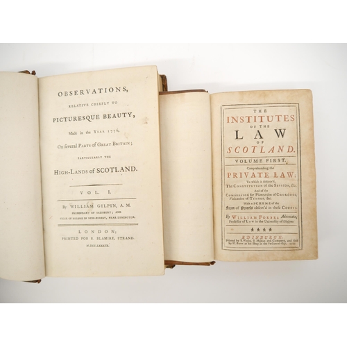 5266 - (Scotland), William Forbes: 'The institutes of the law of Scotland. Volume first : comprehending the... 