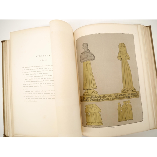 5269 - Franklin Hudson: 'The Brasses of Northamptonshire', London, Thomas McLean, 1853, 1st edition, 94 lit... 