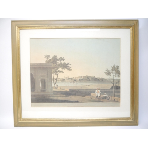 5244 - A pair of modern prints of Indian scenes by Thomas Daniell RA, comprising 