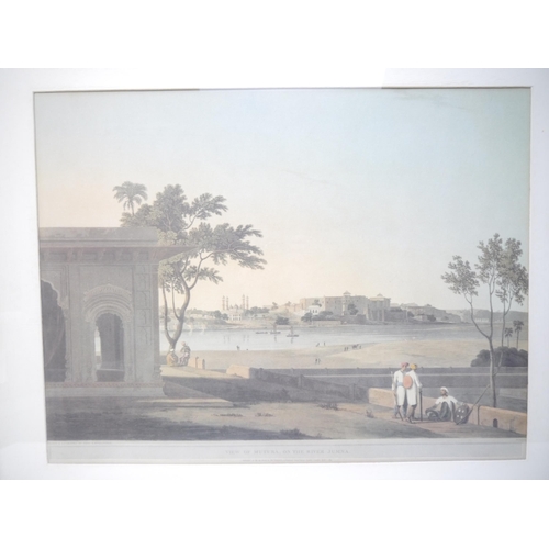 5244 - A pair of modern prints of Indian scenes by Thomas Daniell RA, comprising 
