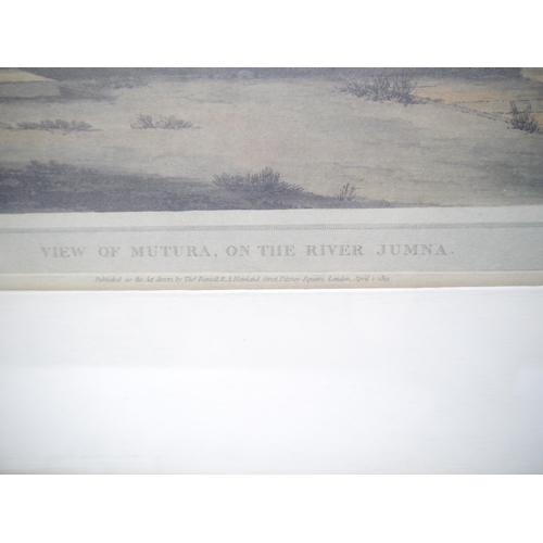 5244 - A pair of modern prints of Indian scenes by Thomas Daniell RA, comprising 