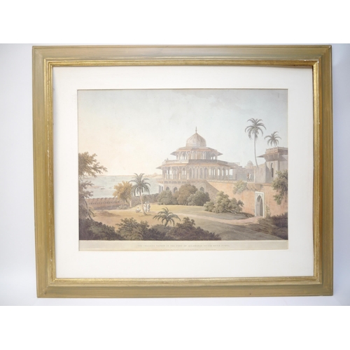 5244 - A pair of modern prints of Indian scenes by Thomas Daniell RA, comprising 