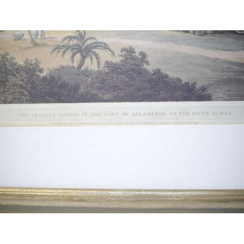 5244 - A pair of modern prints of Indian scenes by Thomas Daniell RA, comprising 