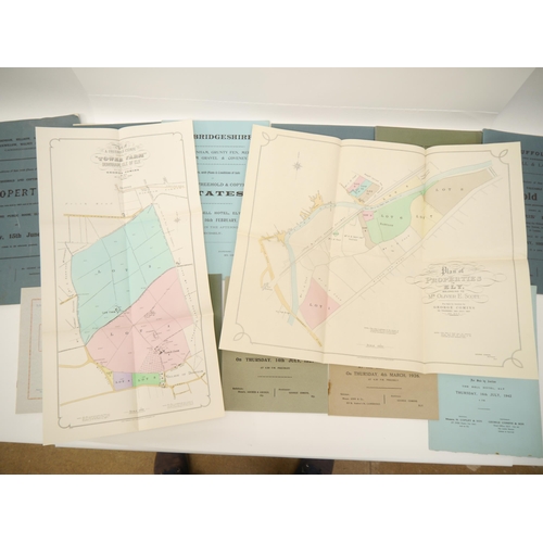 5280 - A packet containing 11 Cambridgeshire and West Suffolk sale particulars 1905-1942, including 'Cambri... 