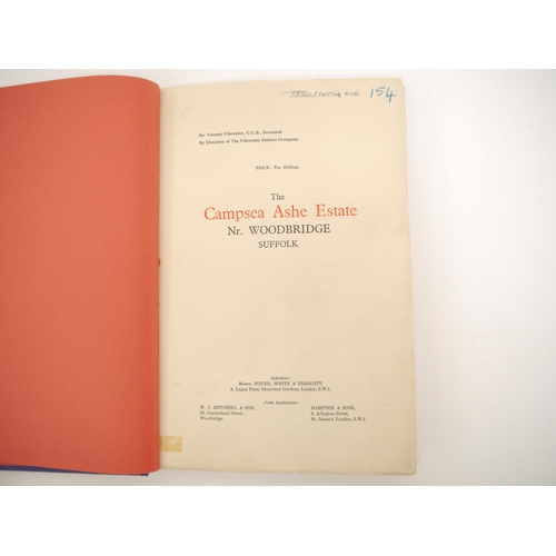 5281 - 'The Campsea Ashe Estate, Nr. Woodbridge, Suffolk', 1949 sale particulars, an Important Freehold Res... 