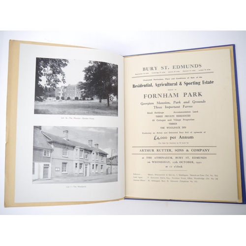 5282 - 'West Suffolk - The Fornham Park Estate', 1950 sale particulars, 