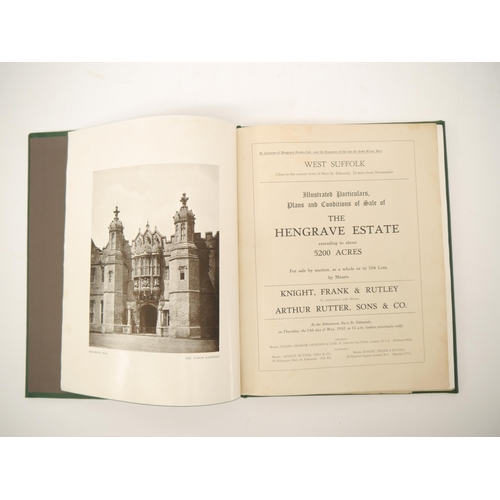 5283 - 'The Hengrave Estate, Bury St. Edmunds', 1952 sale particulars, 