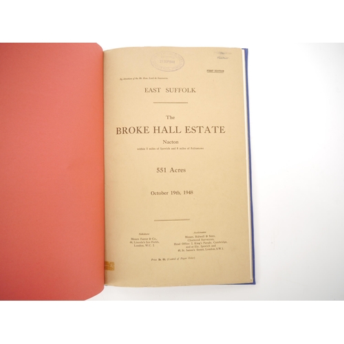 5284 - 'The Broke Hall Estate, Nacton, East Suffolk', 1948 sale particulars, including 