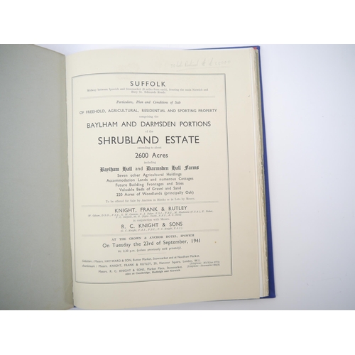 5285 - 'The Baylham and Darmsden Portions of the Shrubland Estate, near Ipswich', 1941 sale particulars, 