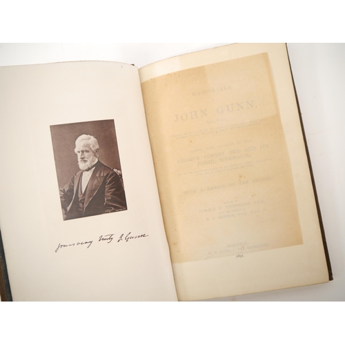 5290 - (Norfolk Geology), John Gunn: 'Memorials of John Gunn: being some account of the Cromer Forest Bed a... 