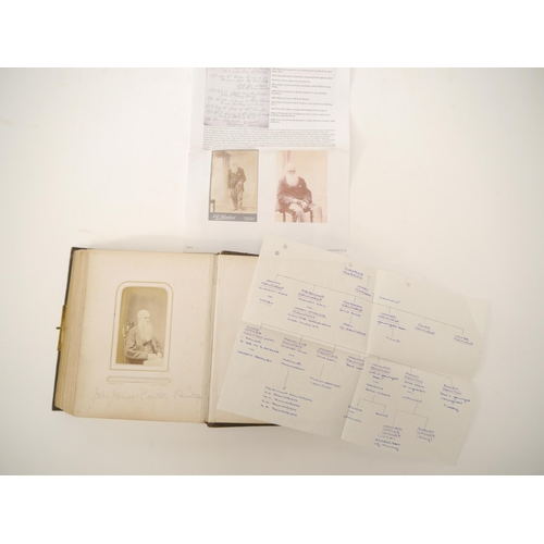 5292 - A 19th Century Cartes de Visite album circa 1860's-1880's containing 48 CdV's of members of the Coul... 