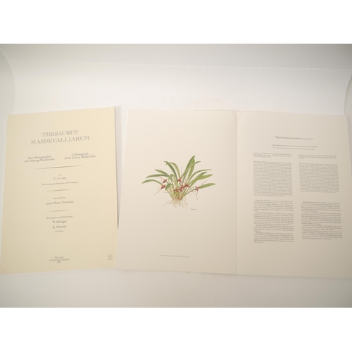 5294 - (Botany, Orchidaceae), Carlyle August Luer: 'Thesaurus Masdevalliarum. Eine Monographie der Gattung ... 