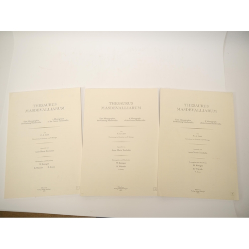 5294 - (Botany, Orchidaceae), Carlyle August Luer: 'Thesaurus Masdevalliarum. Eine Monographie der Gattung ... 