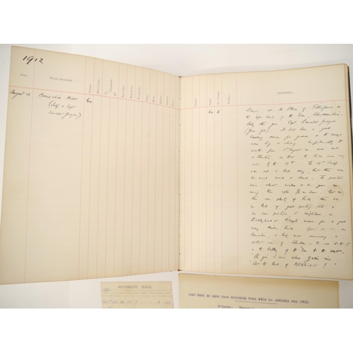 5324 - A game shooting log book of Sir John Loader Maffey, 1st Baron Rugby (1877-1969), with his ownership ... 