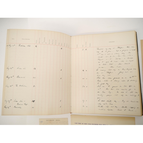 5324 - A game shooting log book of Sir John Loader Maffey, 1st Baron Rugby (1877-1969), with his ownership ... 