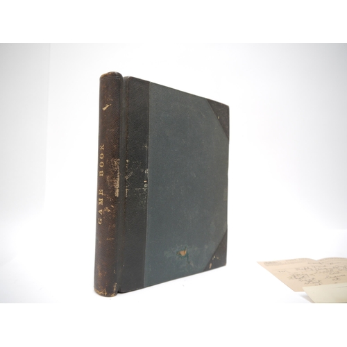 5324 - A game shooting log book of Sir John Loader Maffey, 1st Baron Rugby (1877-1969), with his ownership ... 