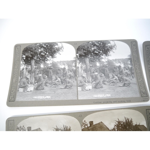 5244A - A near complete set of 99 stereoscopic photographic cards, 