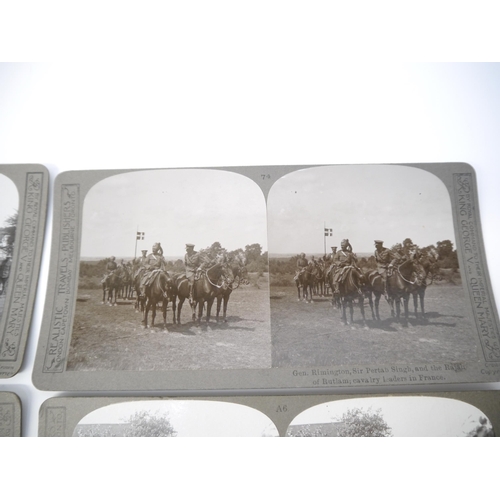 5244A - A near complete set of 99 stereoscopic photographic cards, 