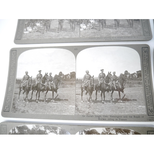 5244A - A near complete set of 99 stereoscopic photographic cards, 