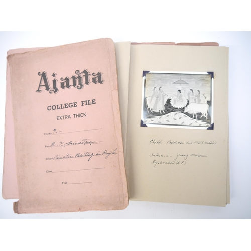 5246 - (India, Punjab), two albums containing 70+ circa mid 20th Century photographs of Punjab school minia... 