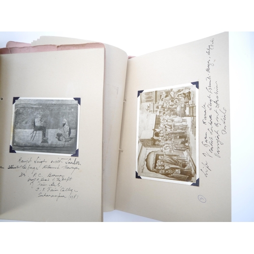 5246 - (India, Punjab), two albums containing 70+ circa mid 20th Century photographs of Punjab school minia... 