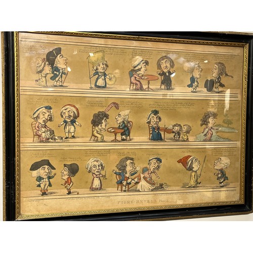 6002 - After Woodward (George Moutard 1760-1809) Etched by F.Sarifom Political 19th Century coloured etchin... 