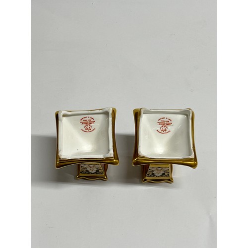 6123 - A pair of Royal Crown Derby Chrysanthemum 