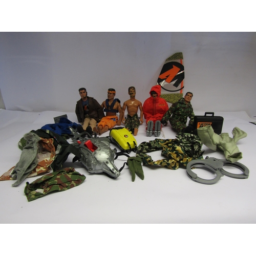 7045 - A collection of 1990's Action Man figures, vehicles, outfits, weapons and accessories      (R) £30