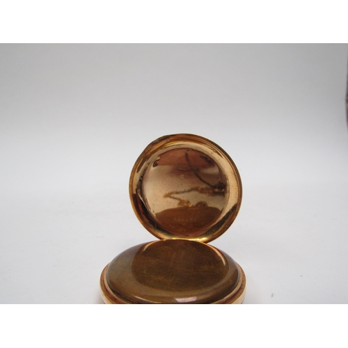 6250 - An 18k gold cased pocket watch Dipple & Son, Norwich, with 18ct white and yellow gold chain