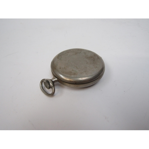 6254 - An Omega nickel cased slim pocket watch case numbered 8248131