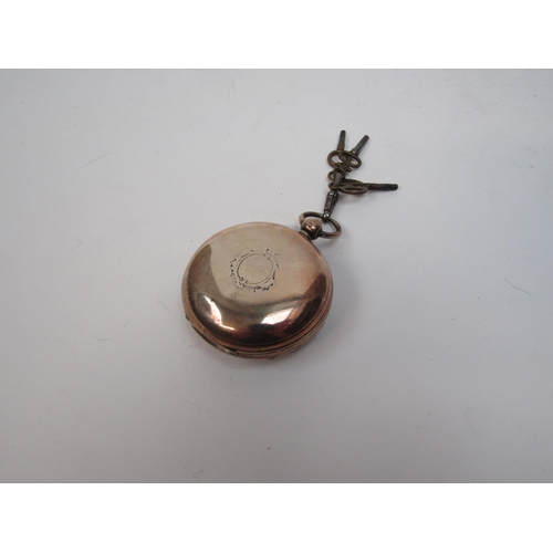 6257 - A London Silver cased pocket watch 1862 with William Harvey London 1818 fusee movement, face a/f