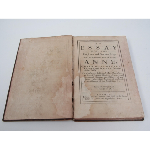 6261 - WILLIAM COCKBURN An essay upon the Propitious and Glorious Reign of Our Sovereign Anne, published Lo... 