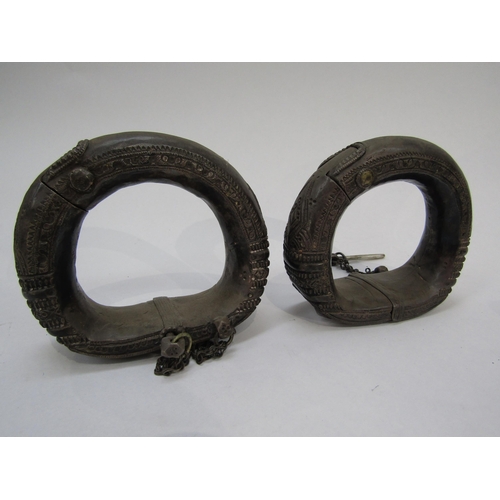 6010 - Ethnic bangles and cast tortoise figure (3)