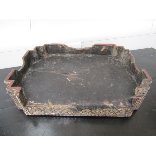 6061 - Anglo Indian 19th Century tray/tea stand, 38cm long    (R) £50