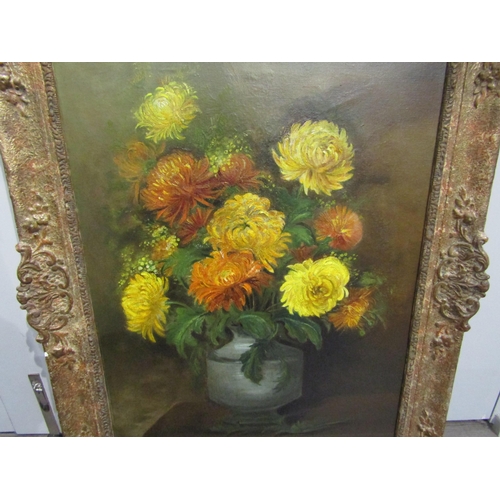 6076 - NANCY KENNEDY (sister of Cecil Kennedy) Vase of flowers, oil on canvas, 60cm x 44cm