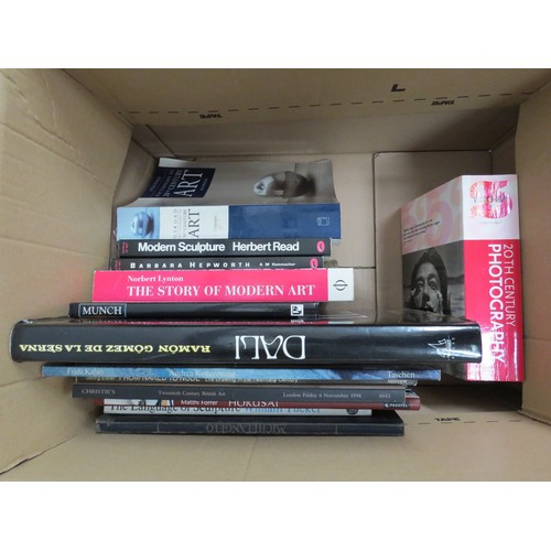 9405 - A box of art books including History Of, Modern Sculpture, Photography etc  (14)