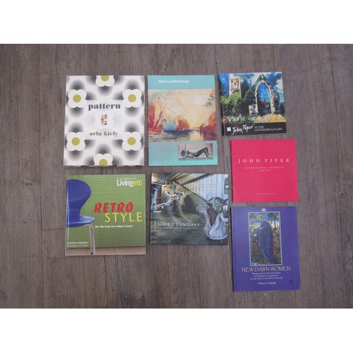 9466 - A collection of art and design books including Orla Kiely 'Pattern' book, Retro Style, John Piper Go... 