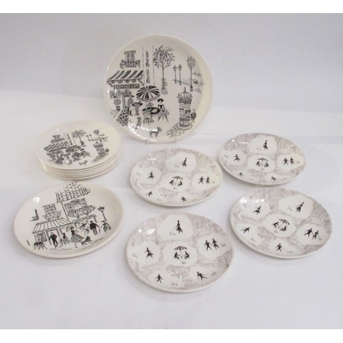 9060 - A collection of dinner plates in 