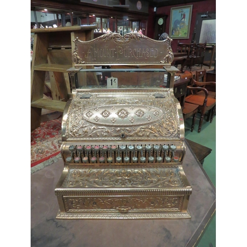NCR Cash Register, model 36, serial No 151181 made 1898. With top