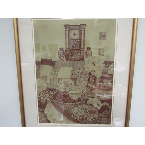 6083 - PAMELA HUGHES- Limited Edition etching 2/25 ‘The American Clock’. No. 3/25, 58cm x 42cm     (E) £30-... 
