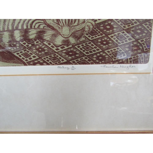 6083 - PAMELA HUGHES- Limited Edition etching 2/25 ‘The American Clock’. No. 3/25, 58cm x 42cm     (E) £30-... 