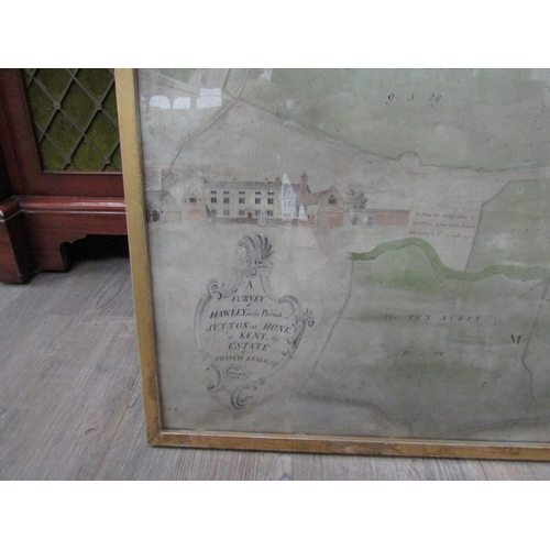 6088 - By P.P BURDETT 1768- A survey of Hawley in the Parish of Sutton at Hone in Kent, the Estate of Franc... 