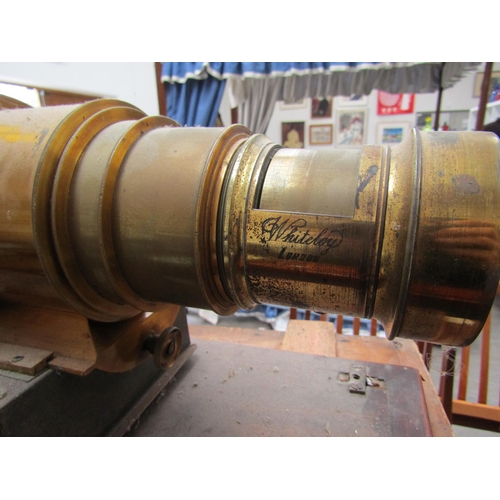 6131 - A 19th Century magic lantern marked Whiteley London and slides