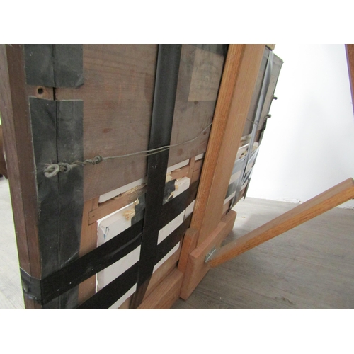 6135 - Two Grand Tour framed displays of the Parthenon frieze, South and East, North and West, painted plas... 