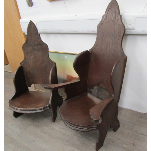 6141 - A pair of Jack Grimble oak 